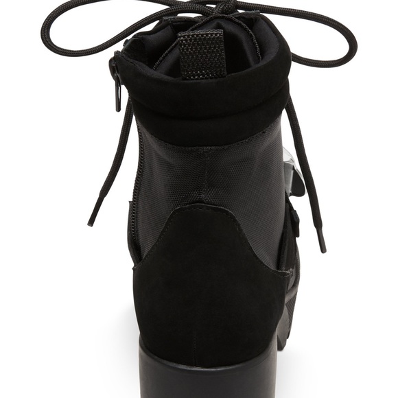 Steve Madden Grady Black Combst Moto Boot NEW - Picture 5 of 8